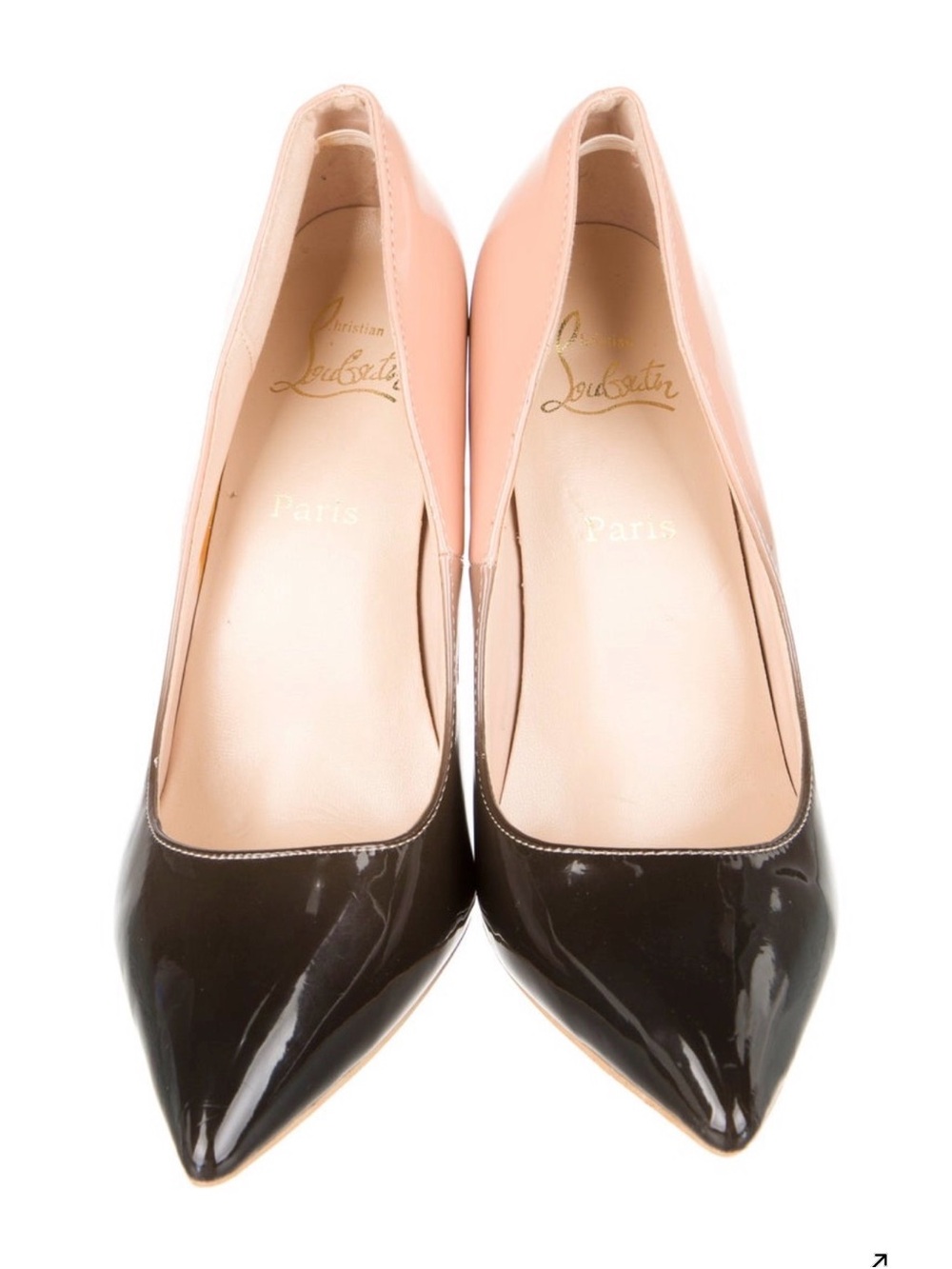 Christian Louboutin Two-Tone Patent Pumps - size 40